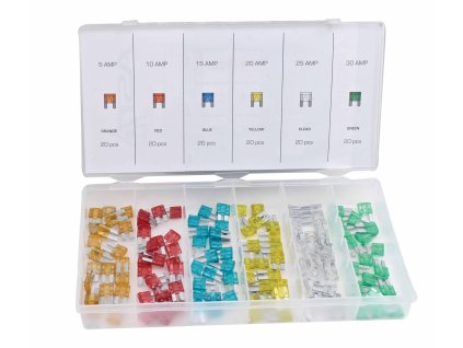 428859 autopojistky ploche nozove micro2 5 30 a sada 120 ks asta