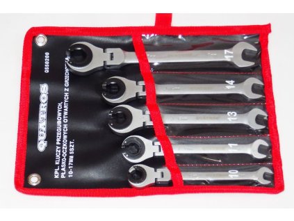 412662 ockoploche kloubove klice s racnou na prevlecne matice 10 17 mm 5 ks quatros qs50200 1
