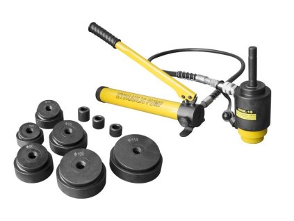 Děrovač plechu s ruční hydraulickou pumpou, tlak 13 tun - HHK-15