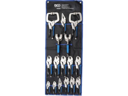 Samosvorné kleště, různé čelisti a rozměry, sada 16 ks - BGS 4495