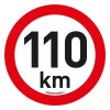 Samolepka omezení rychlosti 110 km/h reflexní (200 mm)