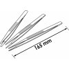 400953 3 pinzety spicata tupa a plocha kulata sada 3 ks vigor v1438 99