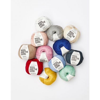 Různobarevná klubka – bavlna na pletení Shiny Happy Cotton