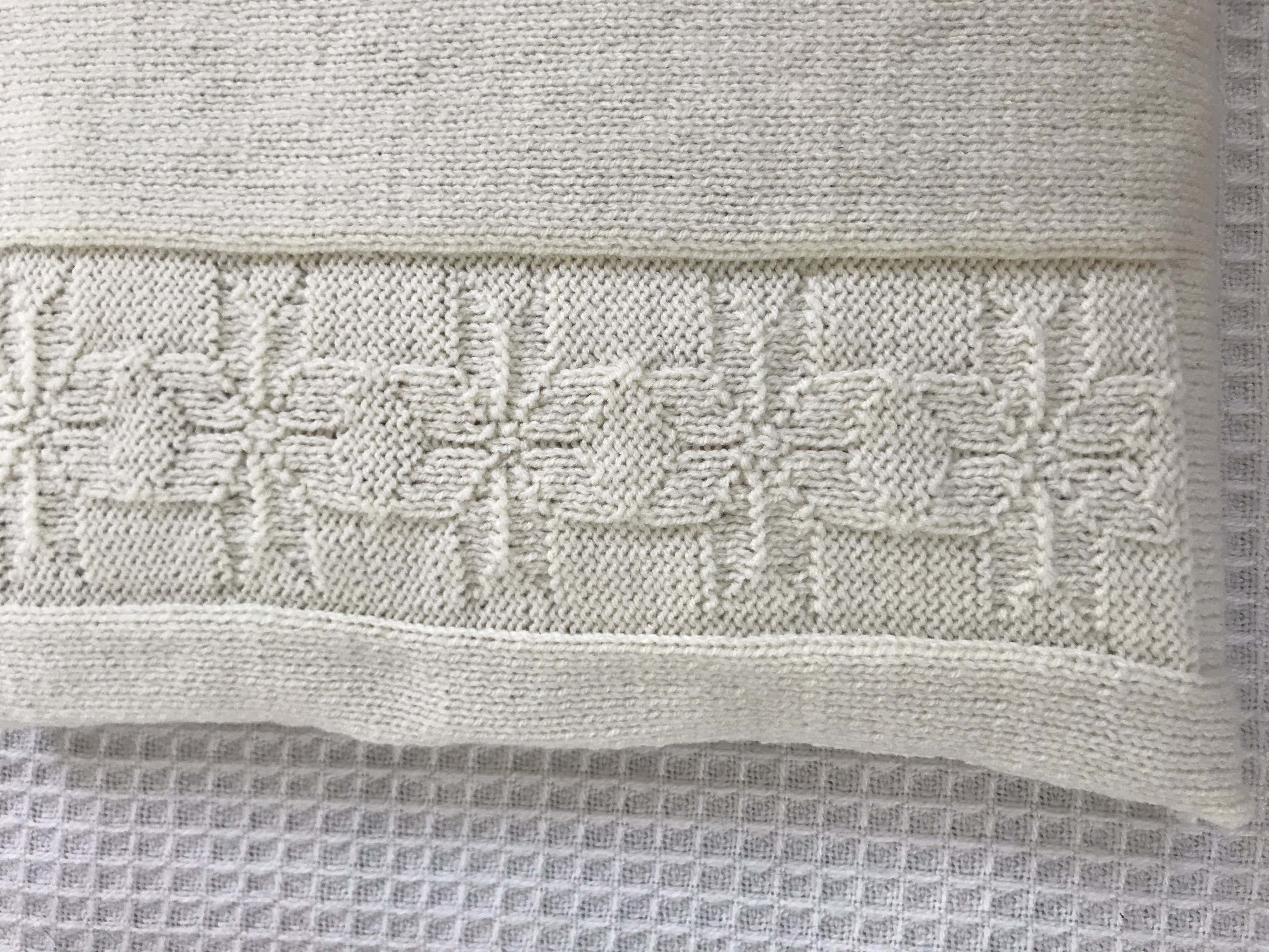 Pletený hvězdičkový vzor