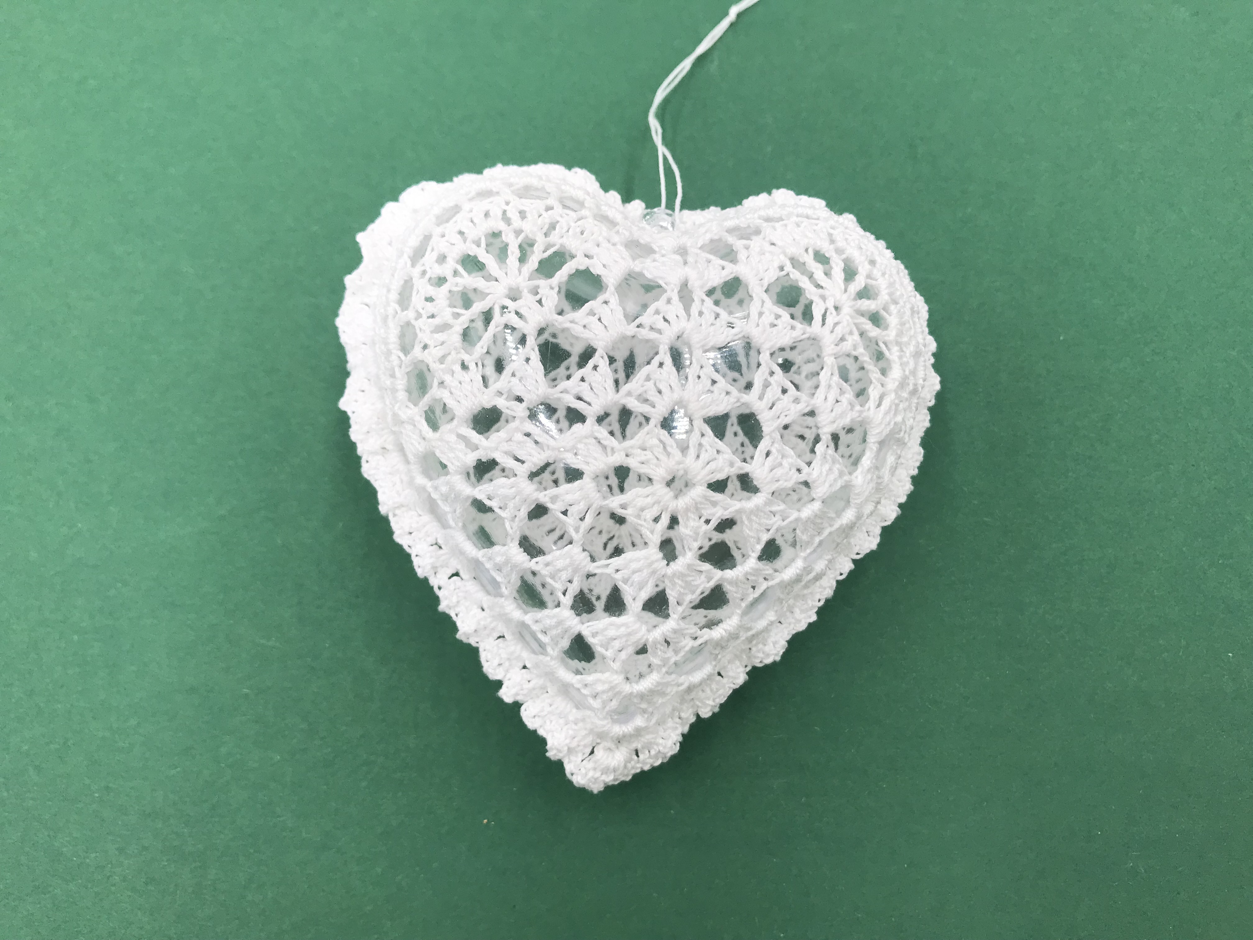 Háčkované srdíčko