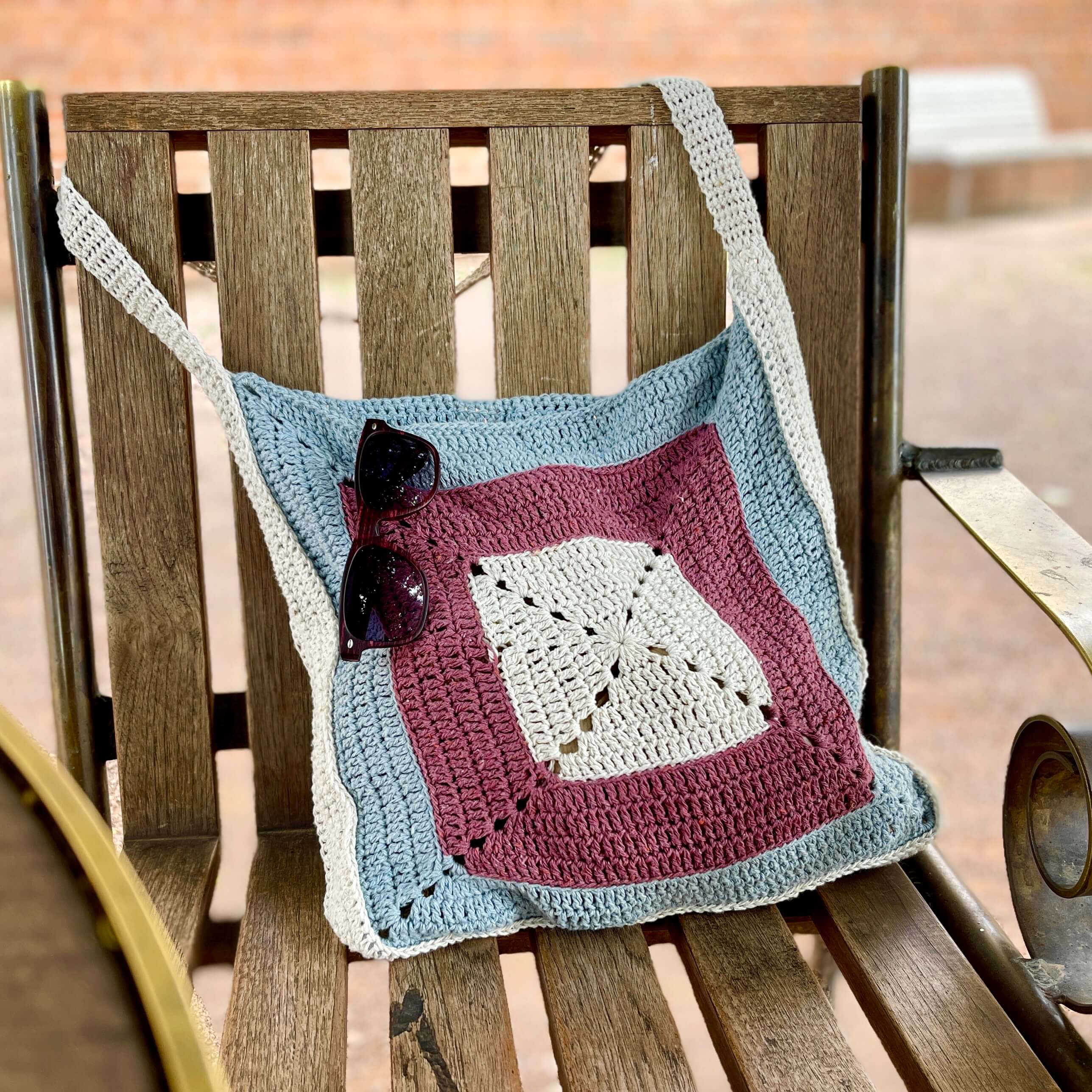 Návod: Háčkovaná taška do čtverce