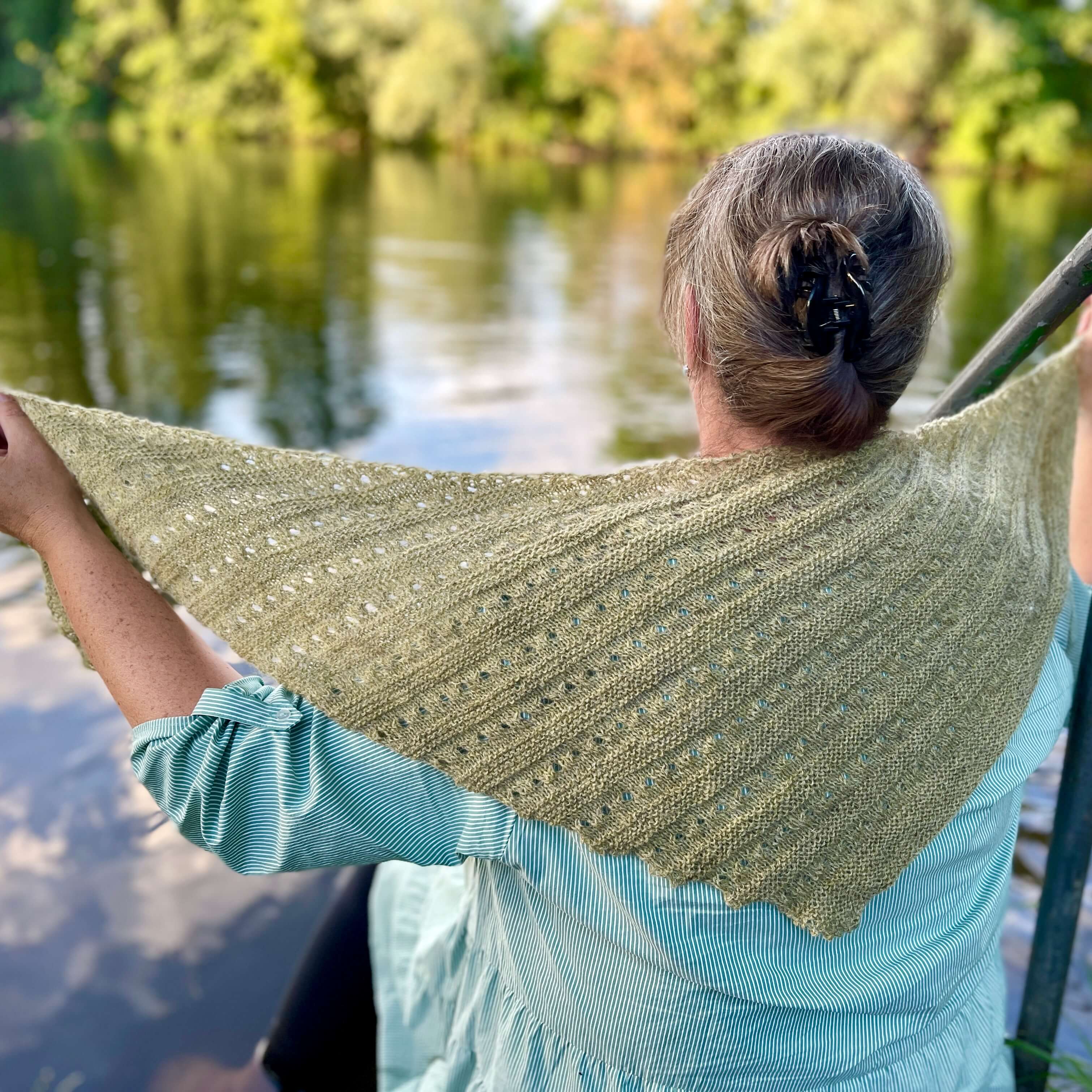 Návod: Šikmý pletený šátek