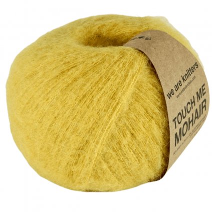 Příze Touch me Mohair z mohéru, hedvábí, alpaky žlutá Mustard 2