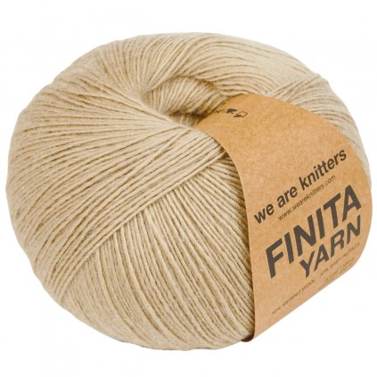 Příze Finita Yarn z merino vlny a baby alpaky hnědá Beige 2