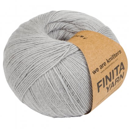 Příze Finita Yarn z merino vlny a baby alpaky šedá Grey 2