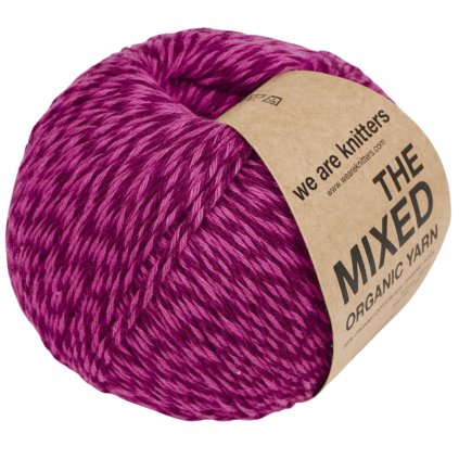Příze The Mixed Yarn z vlny a bavlny fialová Wine 2