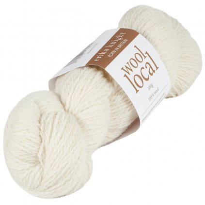 Vlna Wool Local přírodní bílá Fairfax Ecru