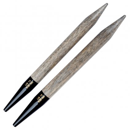 Kruhové výměnné jehlice Lykke 9 mm šedá Driftwood