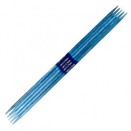 Rovné ponožkové jehlice Lykke 2,75 mm modrá Indigo