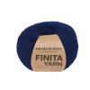 Příze Finita Yarn z merino vlna a baby alpaky – modrá Navy Blue 1