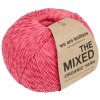 Příze The Mixed Yarn z vlny a bavlny růžová Bubblegum 2