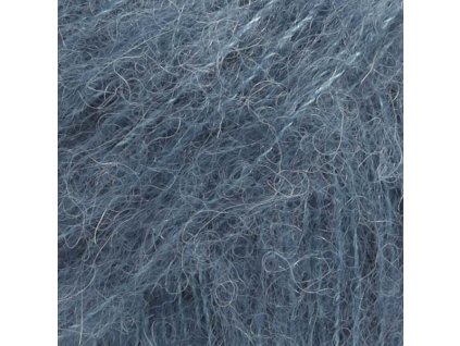 DROPS Brushed Alpaca Silk 25 – ocelově modrá