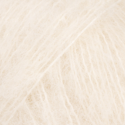 DROPS Brushed Alpaca Silk 01 – smetanová