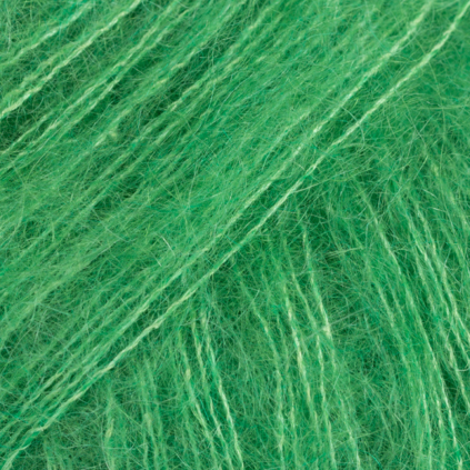 DROPS Kid-Silk 48 – papouščí zelená