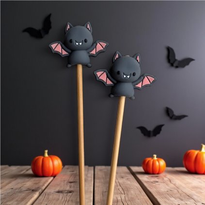 Zarážky na jehlice – 3D netopýr