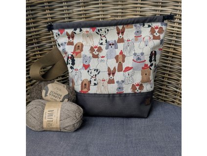 Projektová taška Klubkovka – pejsci