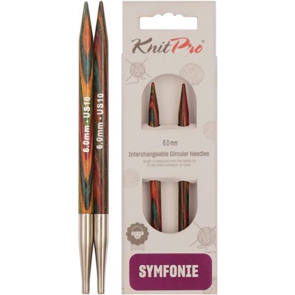 KnitPro Symfonie výměnné jehlice 6 mm (10 cm)