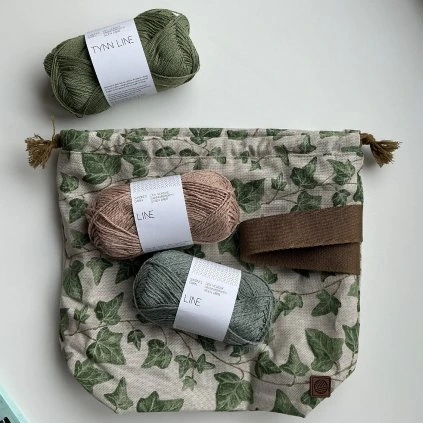 Projektová taška Klubkovka LIGHT – břečťan