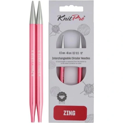KnitPro ZING výměnné jehlice 6,5 mm