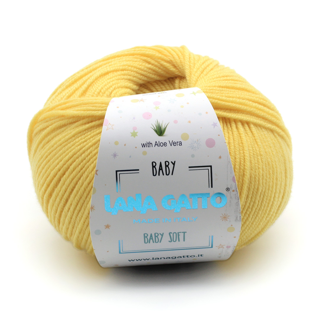 Lana Gatto Baby Soft (s Aloe vera) 8437 – limone