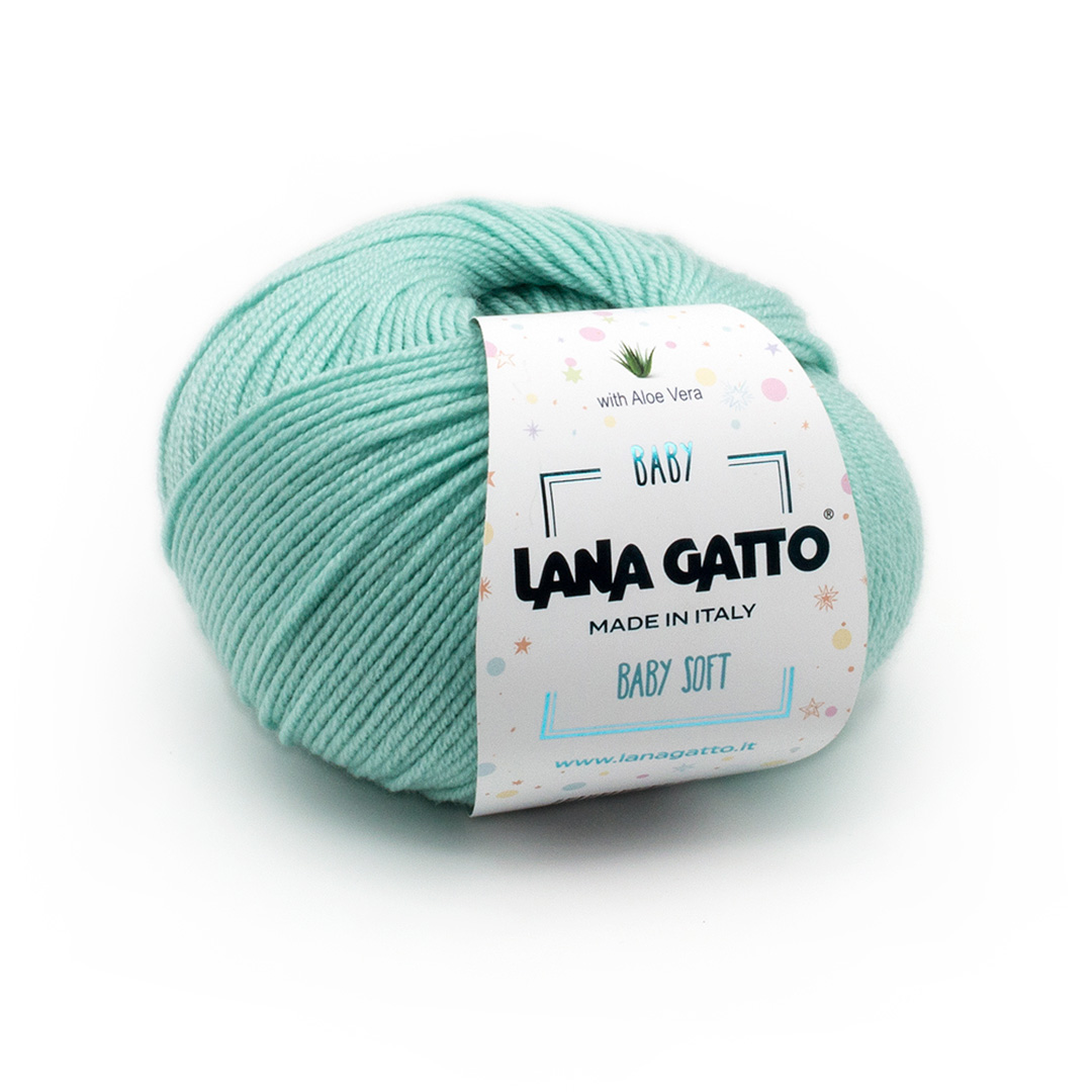 Lana Gatto Baby Soft (s Aloe vera) 8387 – acqua