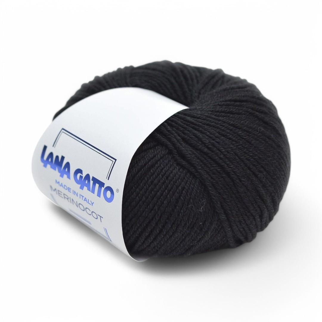 Lana Gatto Merinocot 10008 – nero rovigo