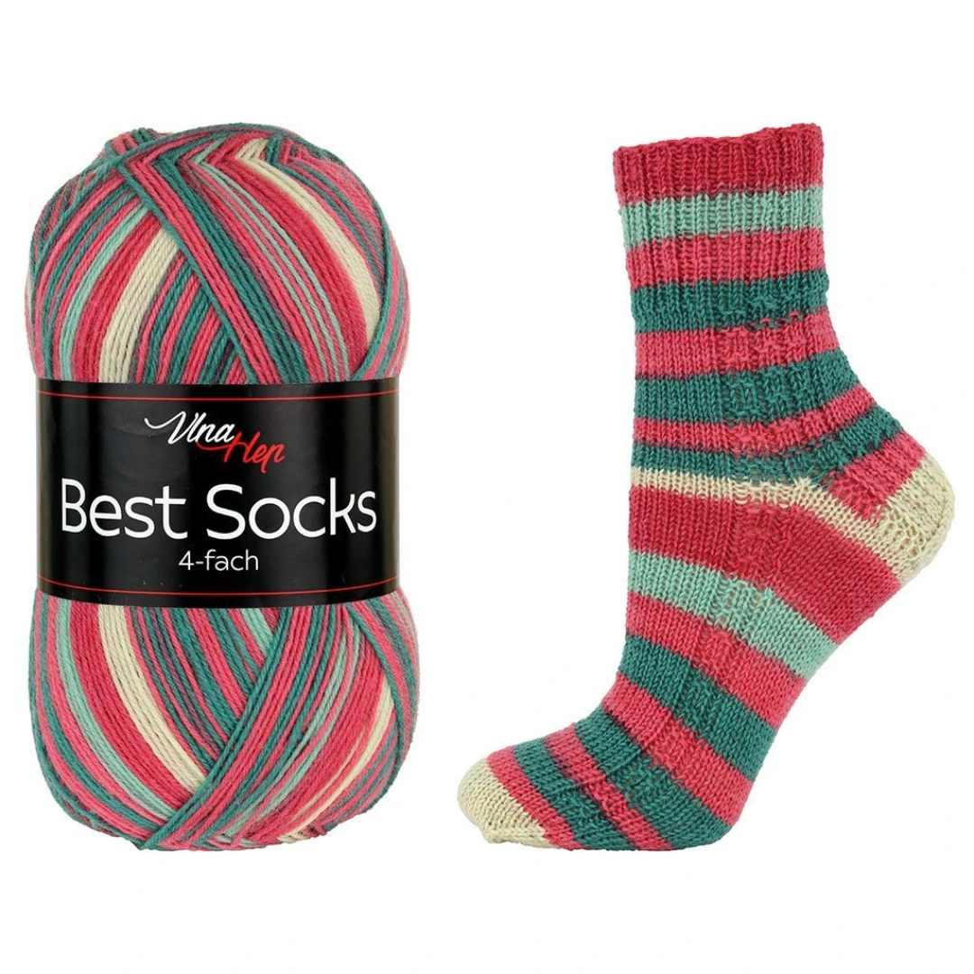 Vlna-Hep Best Socks 7358 – jahoda s mátou