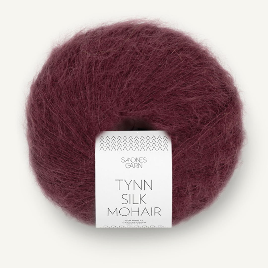 Sandnes Garn Tynn Silk Mohair 4372 – dyp burgunder