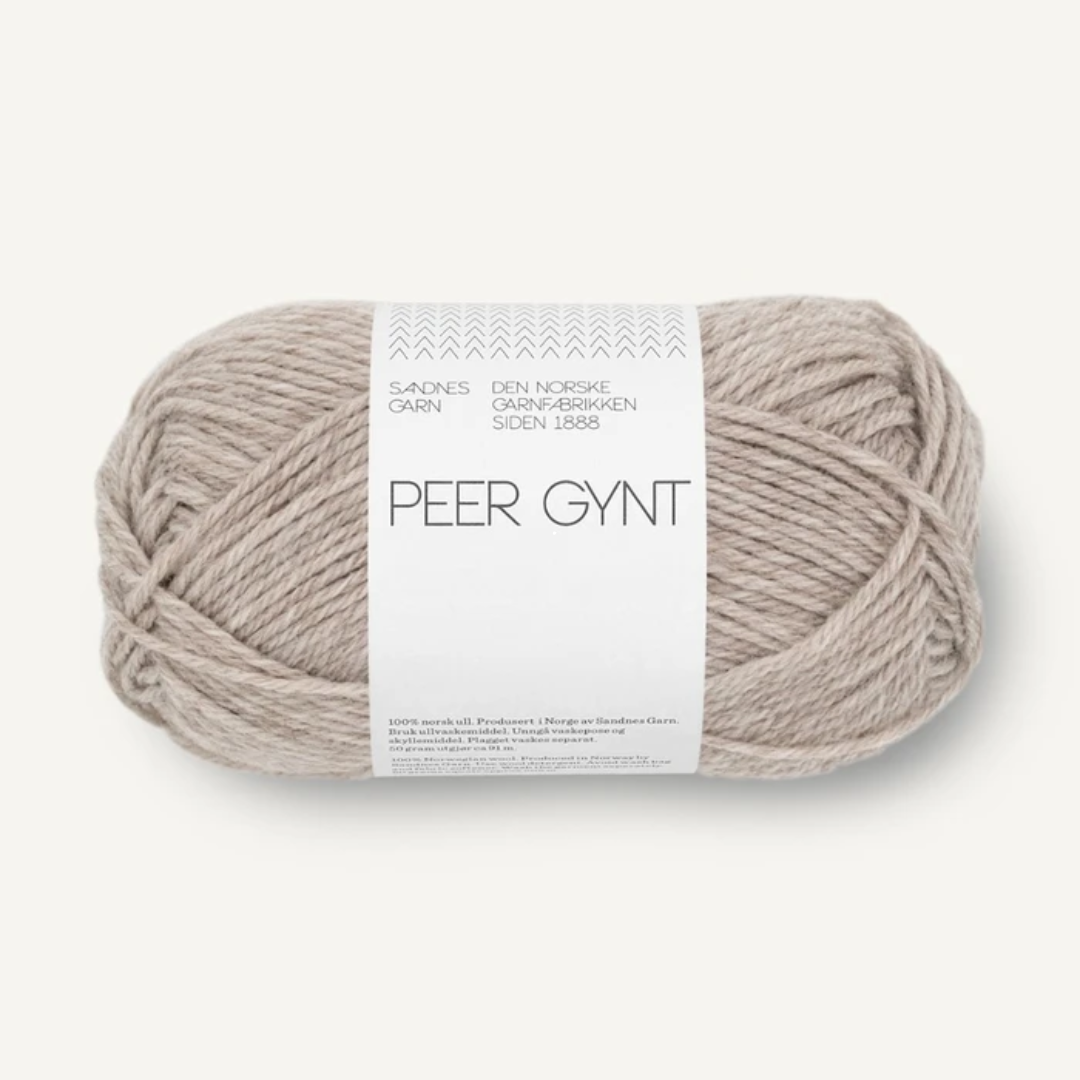 Sandnes Garn Peer Gynt 2650 – gråbeige melert