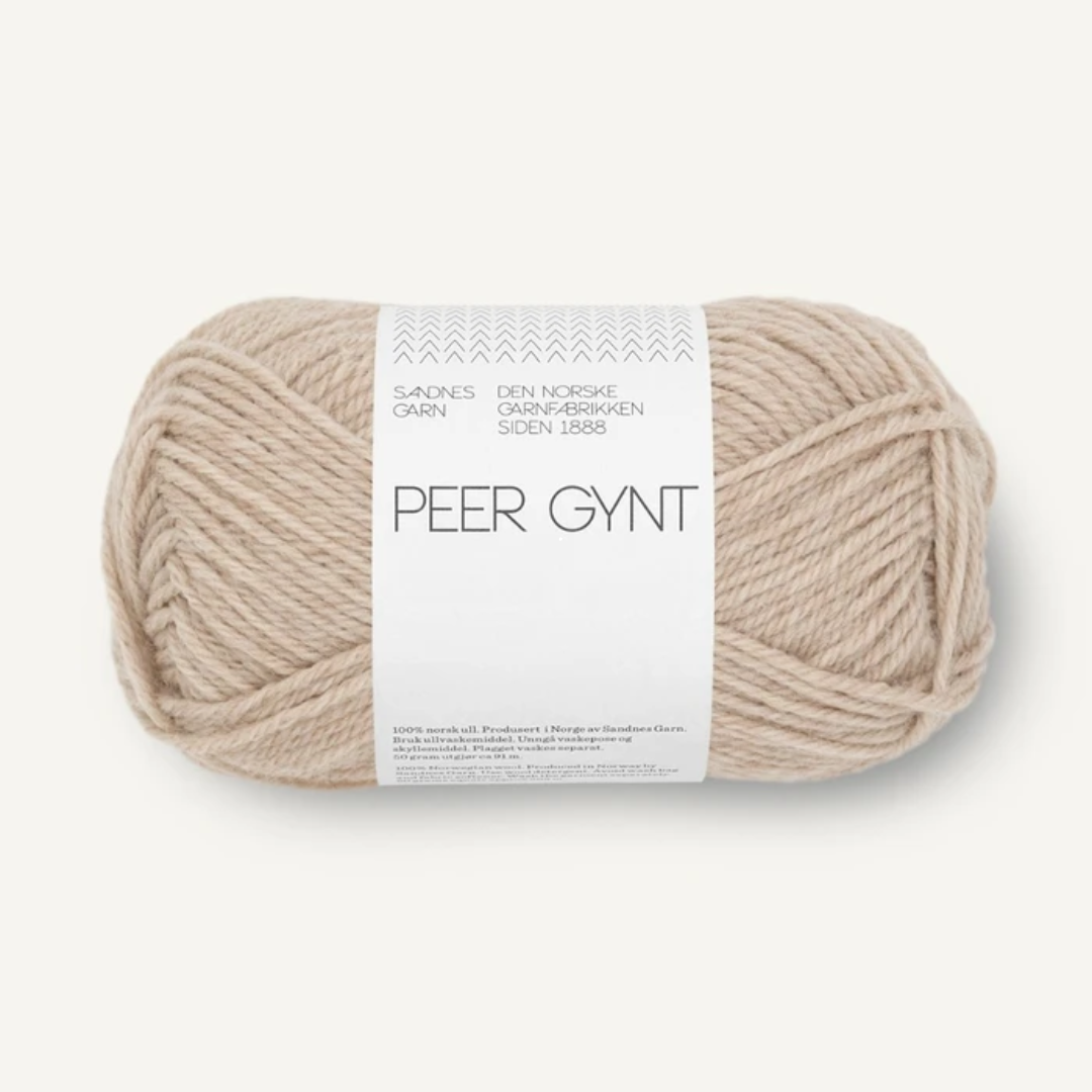 Sandnes Garn Peer Gynt 3021 – lys beigemelert