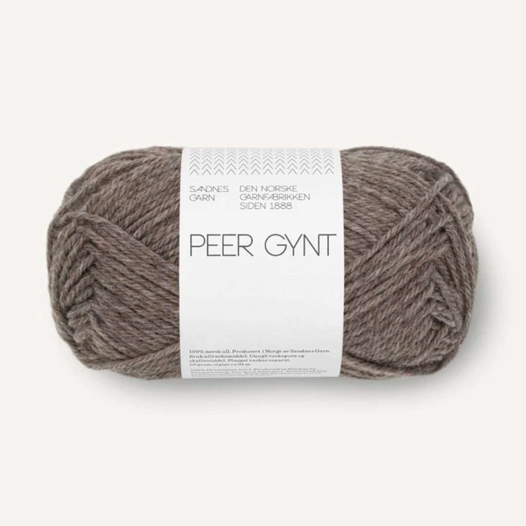 Sandnes Garn Peer Gynt 2652 – mellombrun melert