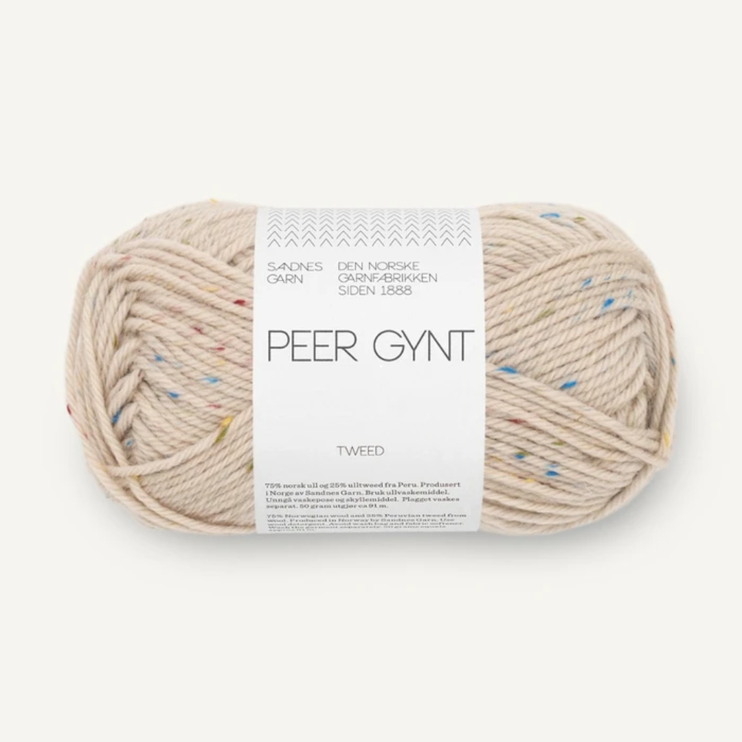 Sandnes Garn Peer Gynt 2720 – marsipan tutti frutti tweed