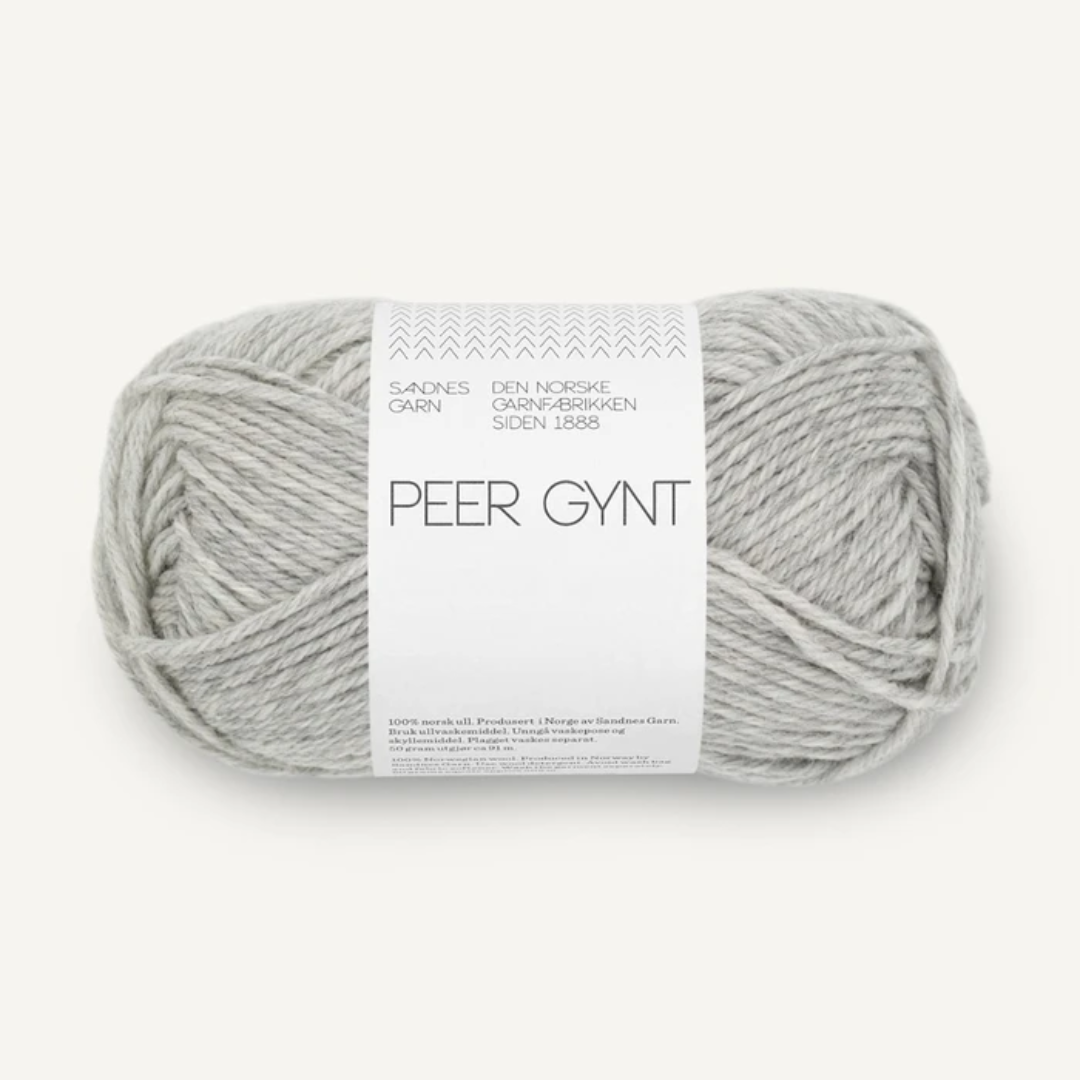 Sandnes Garn Peer Gynt 1032– lys gråmelert
