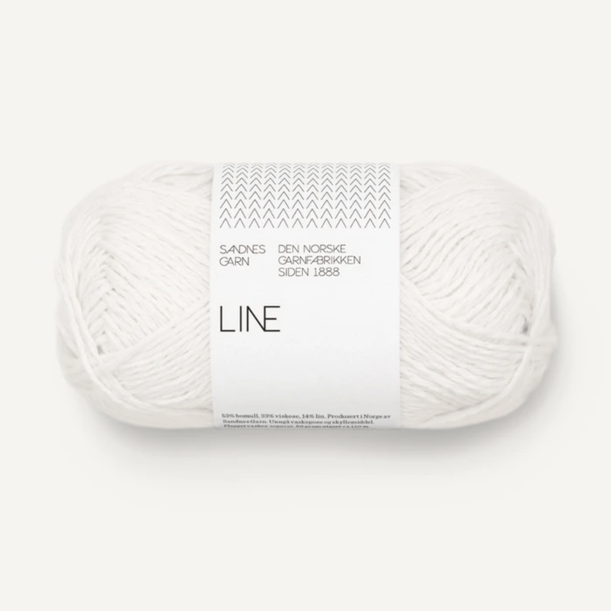 Sandnes Garn Line 1002 – hvit