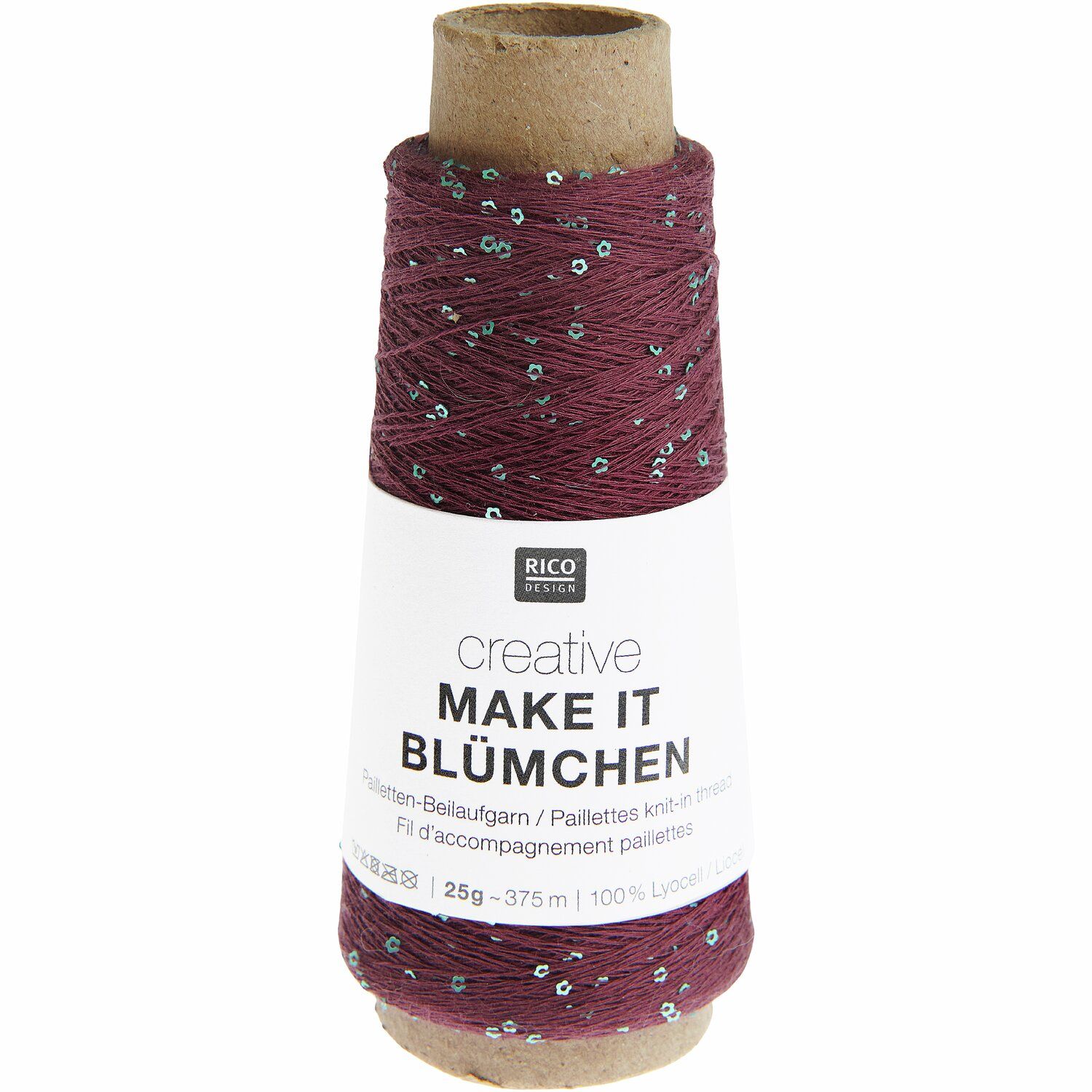 Rico Design Make It Blümchen 016 – bordeaux