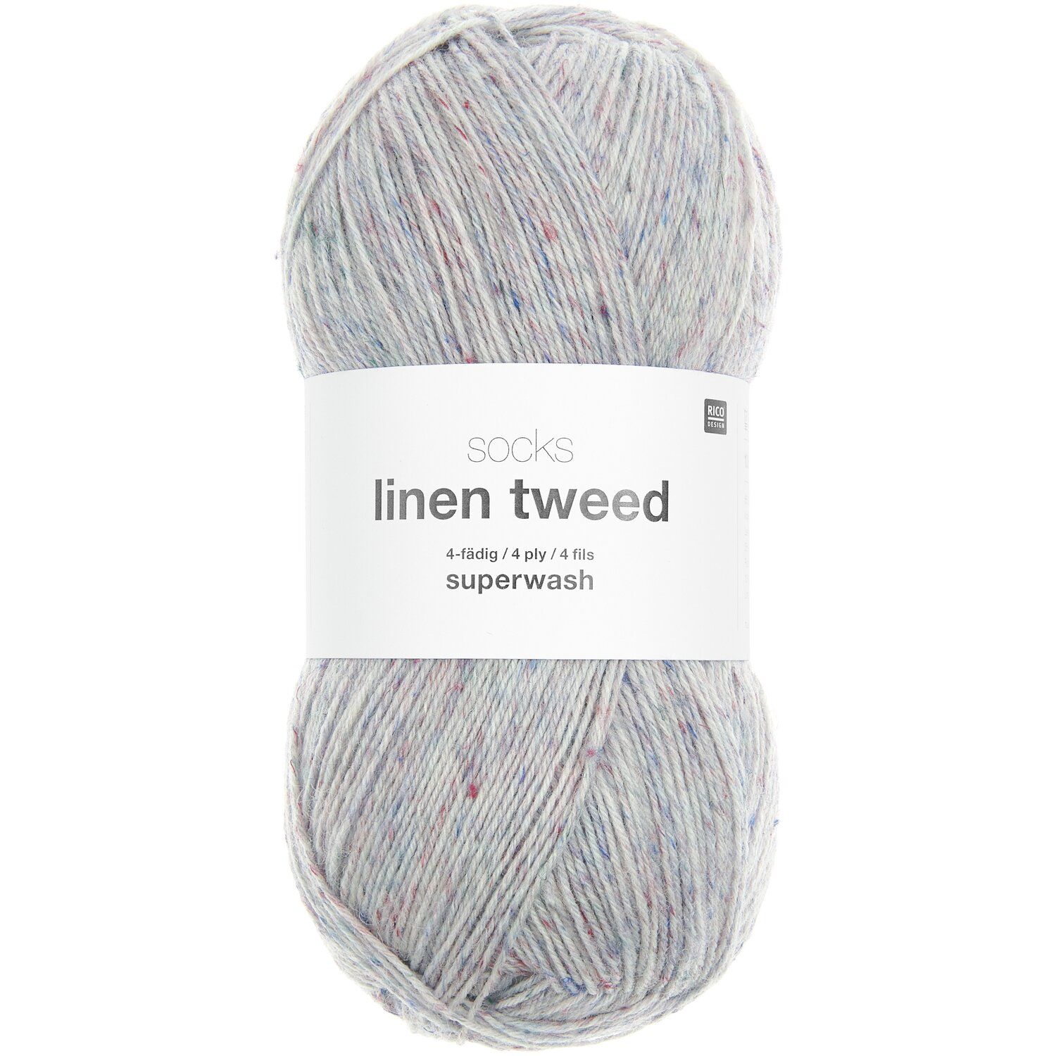 Rico Design Socks Linen Tweed 004 – veilchen