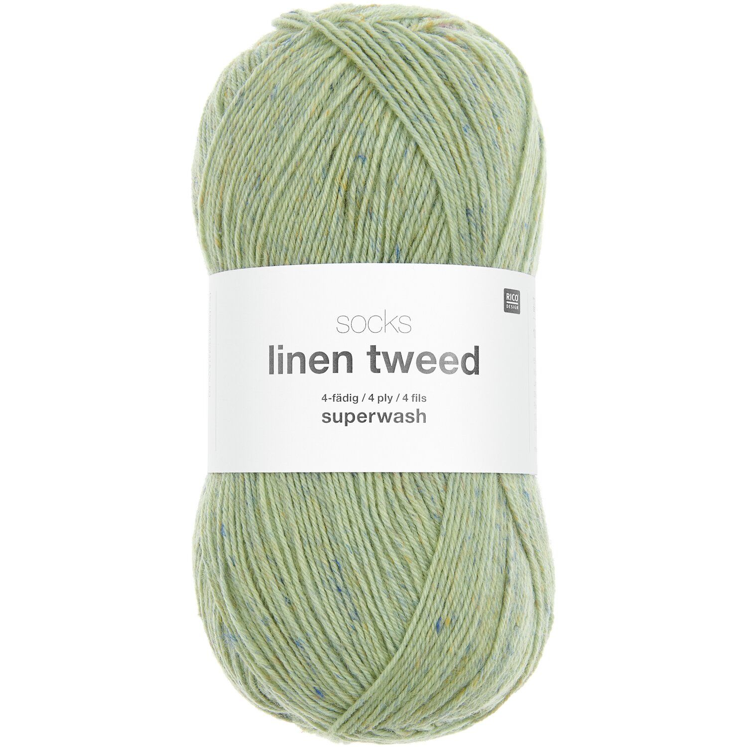 Rico Design Socks Linen Tweed 006 – oliv