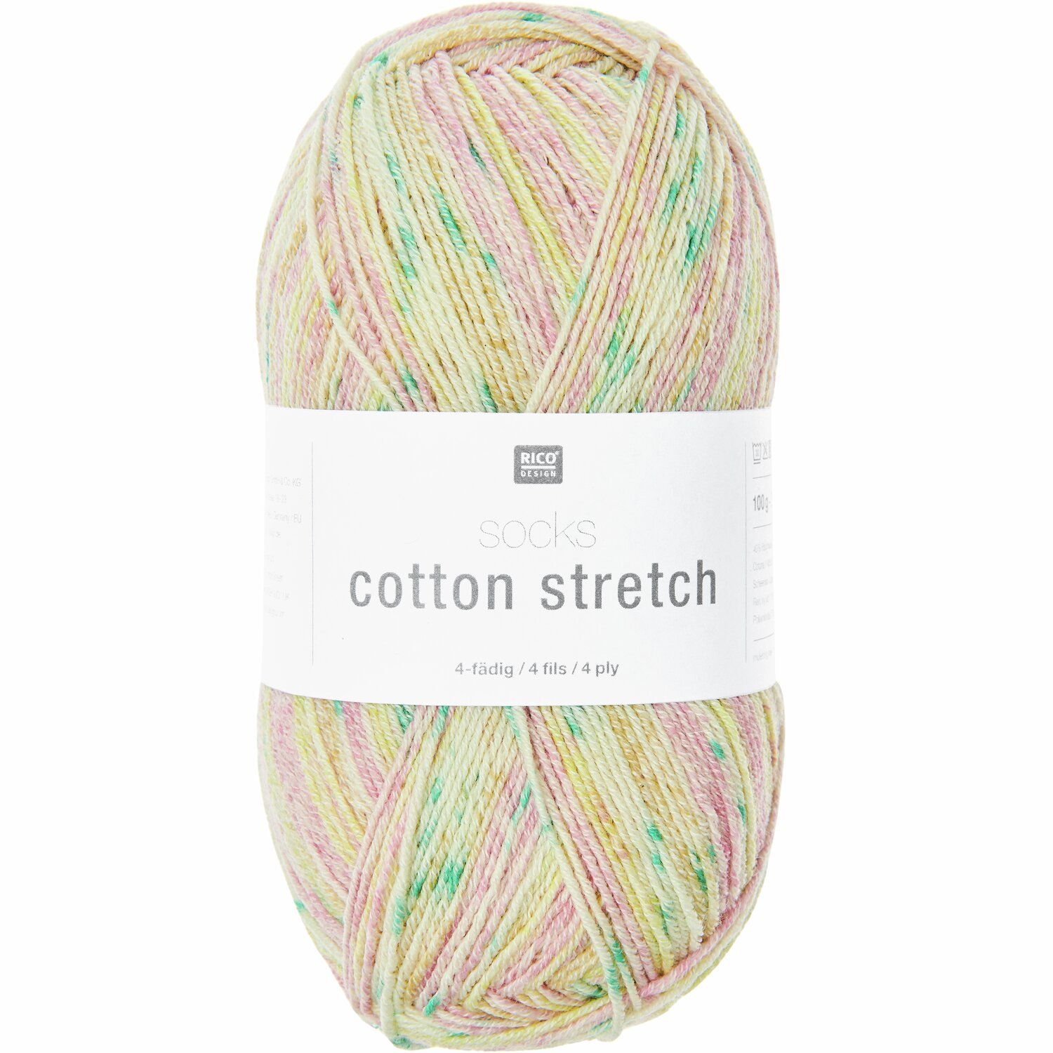 Rico Design Socks Cotton Stretch 008 – bubblegum