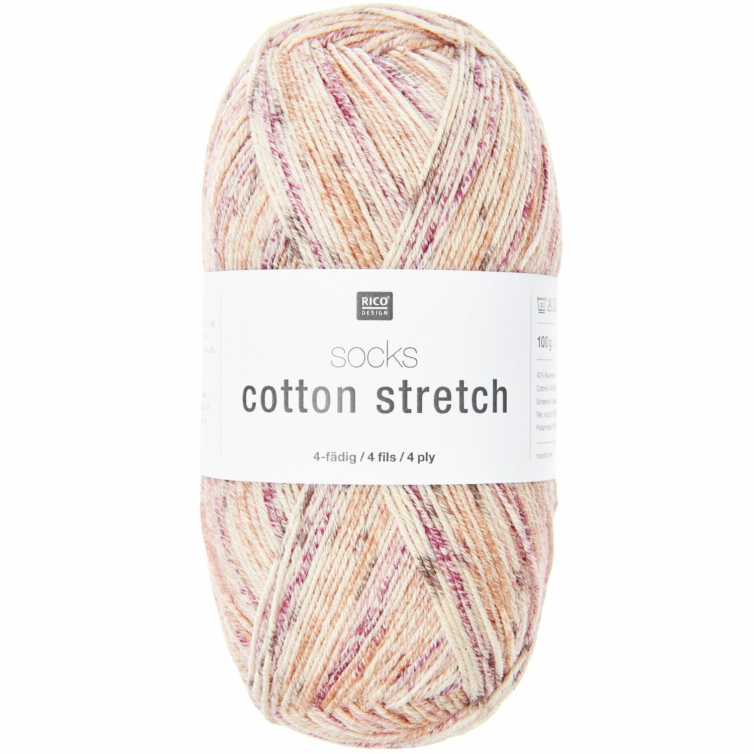 Rico Design Socks Cotton Stretch 010 – red berries