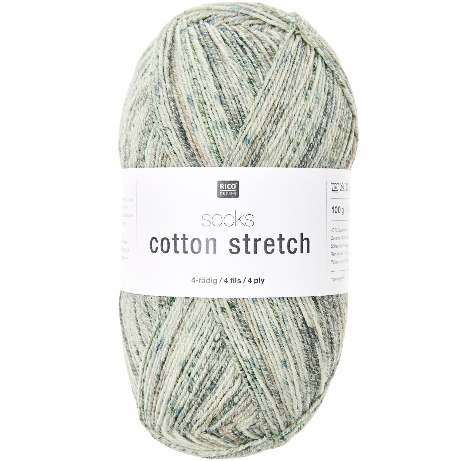 Rico Design Socks Cotton Stretch 012 – blueberries