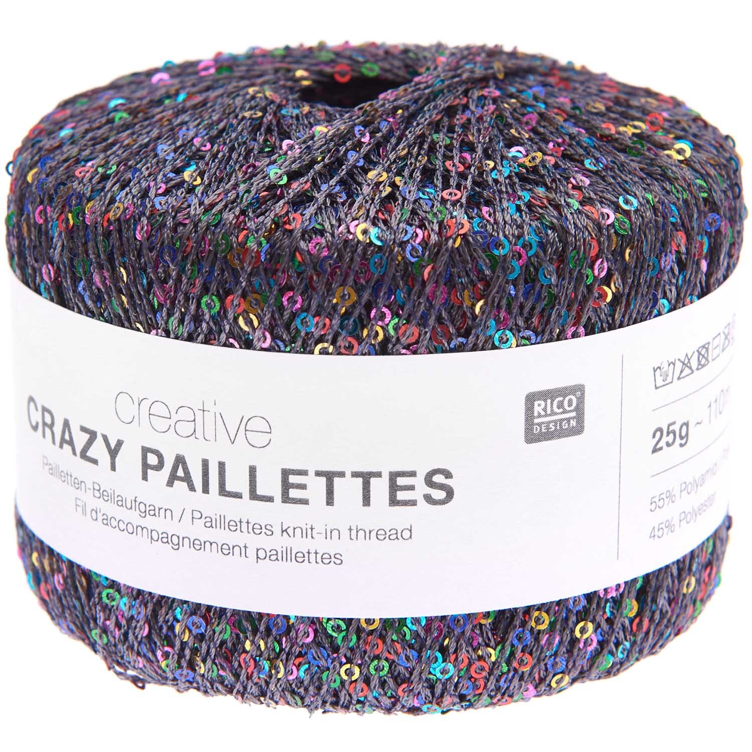 Rico Design Crazy Paillettes 002 – anthrazit