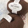 DROPS Baby Merino 52 – čokoládová