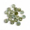 Knoflík Iridescent Green