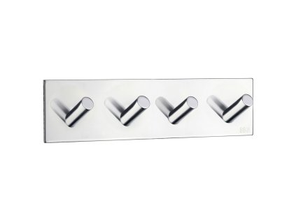 SO - BB - BK1096 - Samolepiaci vešiak na uteráky štvoritý  CHL - chróm lesklý