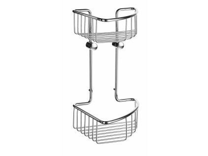 SO - SIDELINE DK1021 - Rohový košík do sprchy dvojitý  CHL - chróm lesklý